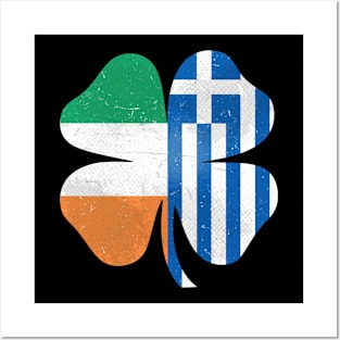 Greek Irish Shamrock Greece Ireland St. Patrick's Day Posters and Art